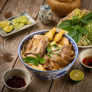 Bún bò sườn nạm chả